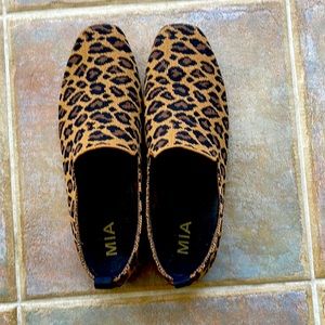 MIA Slip on leopard print flats.